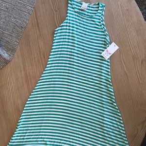 Ella Moss hi/low stripped maxi dress